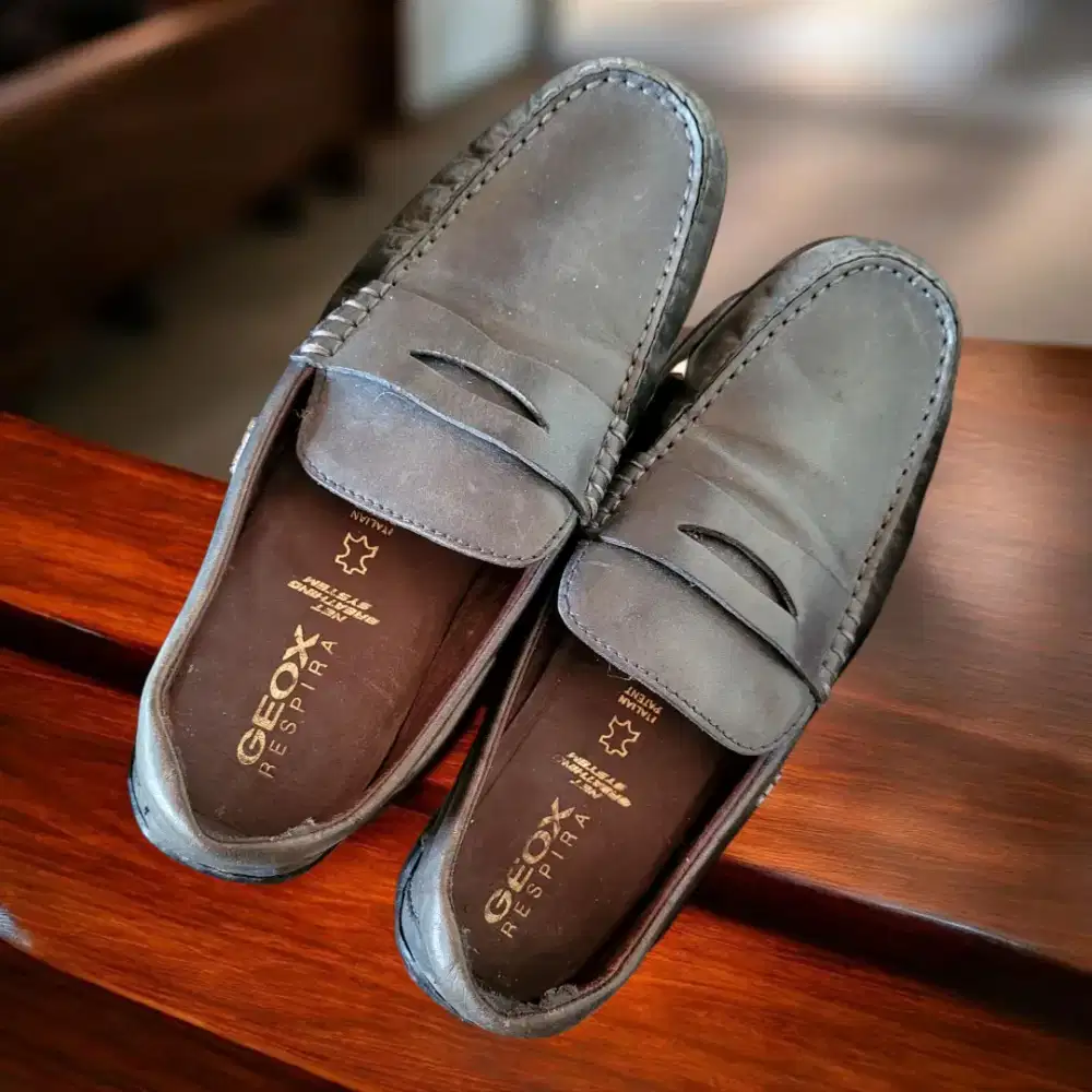 Sepatu Kulit Italy Merk Geox No 40