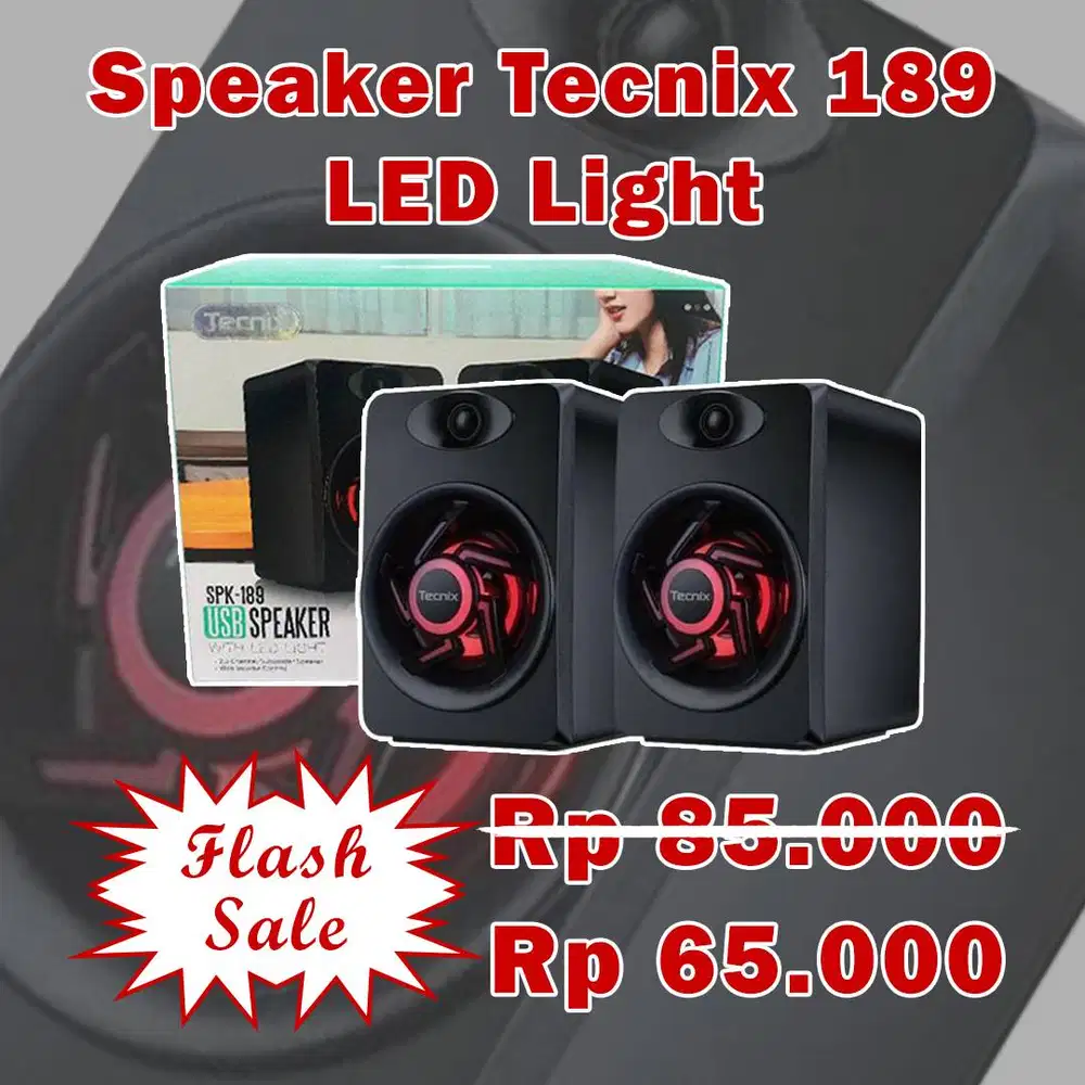 Flash Sale - Speaker Tecnix 189 LED Light