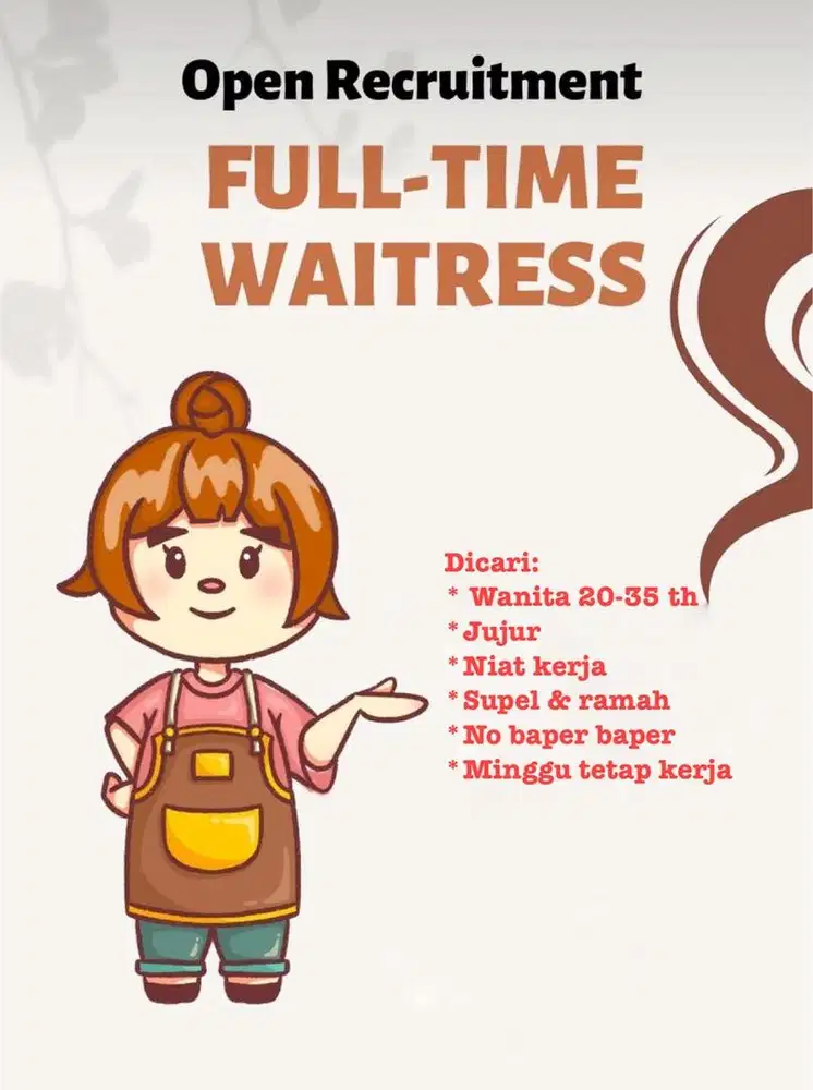 LOKER WAITERS Rumah Makan