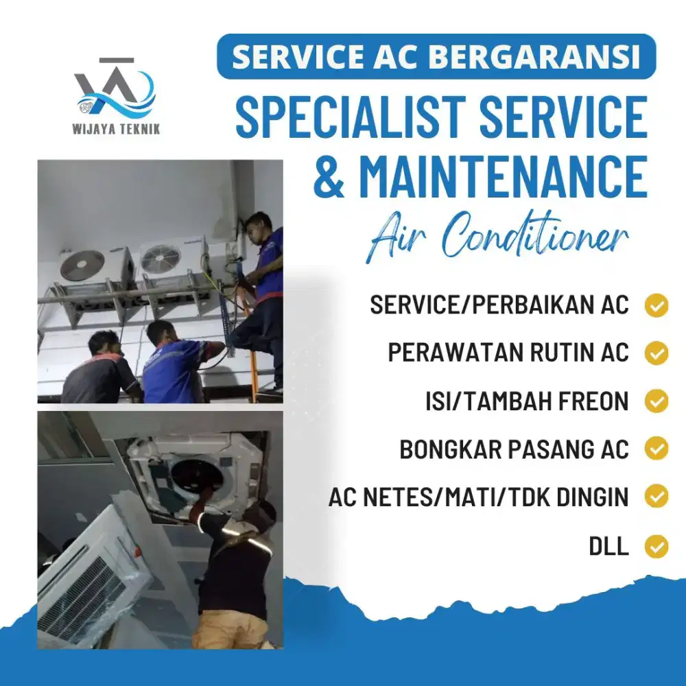 SERVICE AC, PERBAIKAN AC NETES TDK DINGIN,ISI FREON BONGKAR PASANG