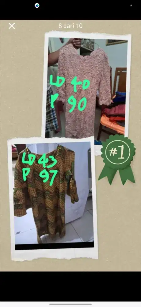 BAJU CEWEK KECEH PRELOVED