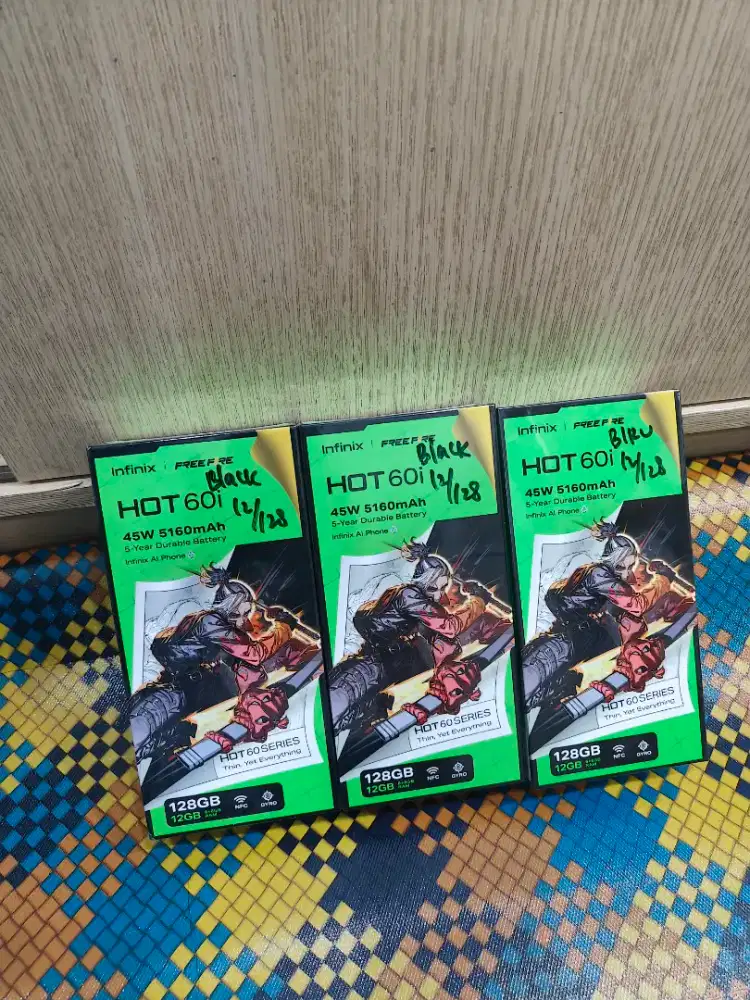 INFINIX HOT 60i(12/128) GRS RESMI 12 BLN