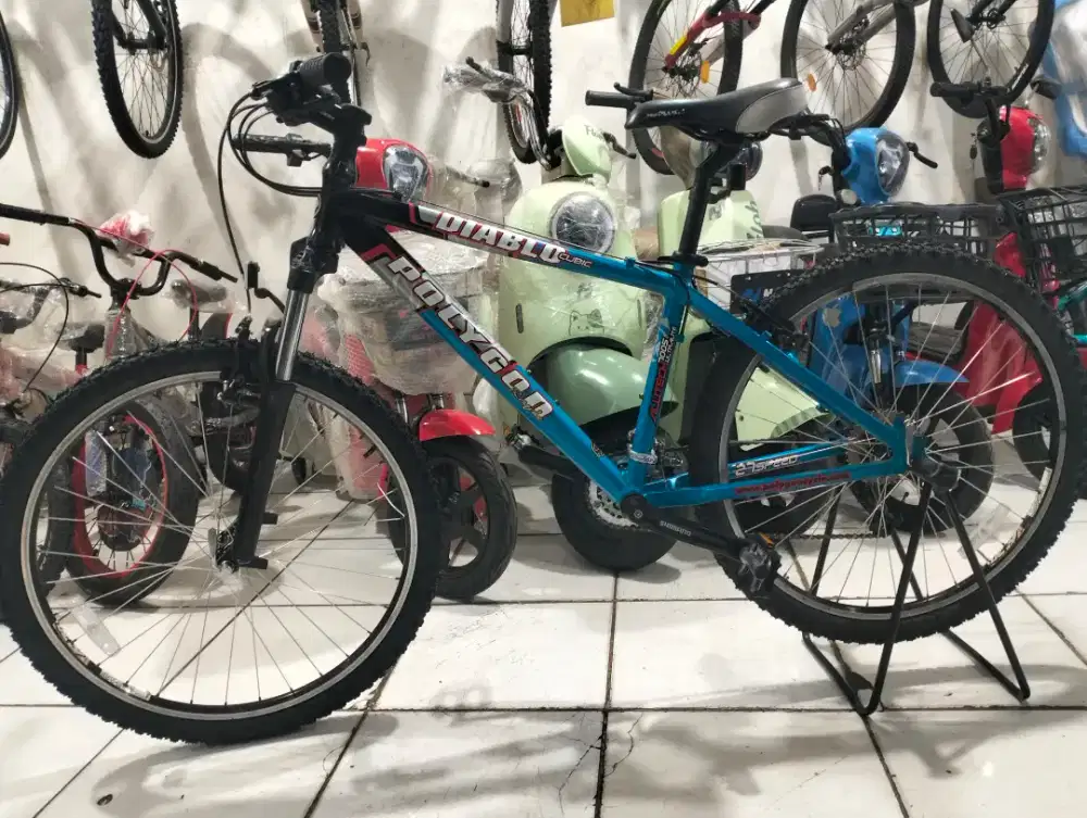 Cod,jual sepeda mtb polygon diablo 27speed diore (bekas)