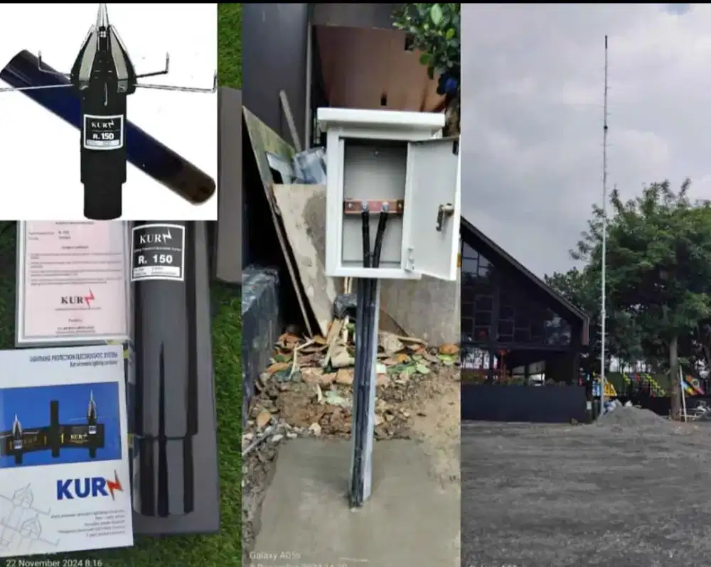 Jasa Instalasi Tukang Ahli Pasang Penangkal Petir Dan Grounding