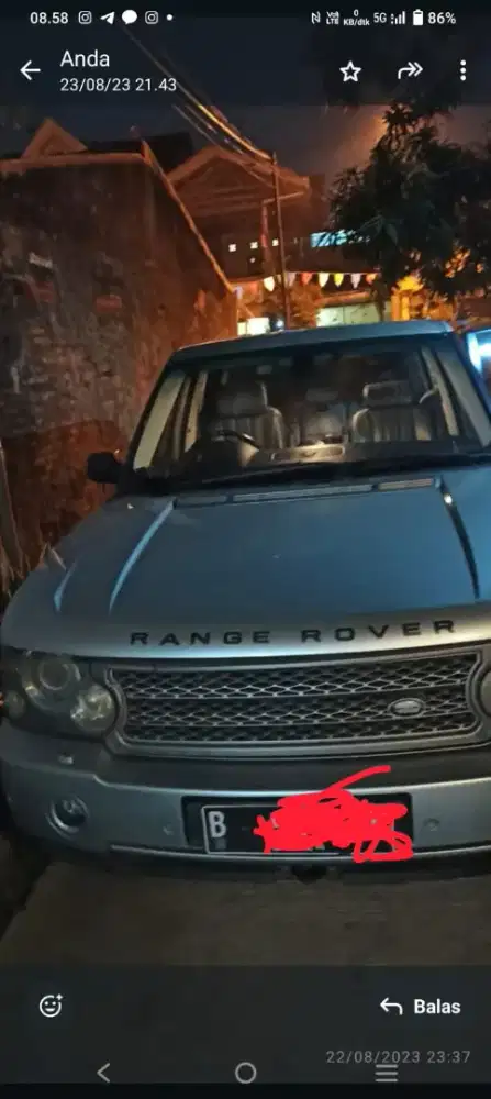 Range Rover 4.400 CC V 8 tahun 2004