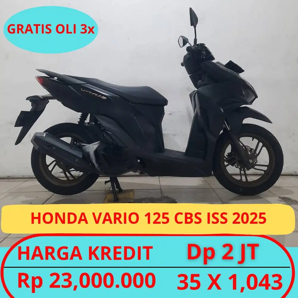 Honda Vario 125 Cbs Iss 2025 Garansi Mesin.Gratis Oli 3x.Gratis Servis