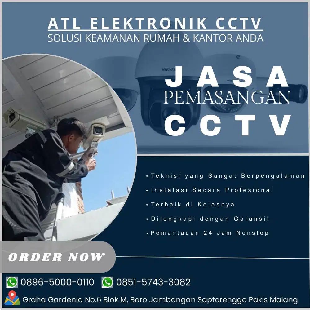 PEMASANGAN CCTV MURAH BERGARANSI WILAYAH SEMALANG RAYA