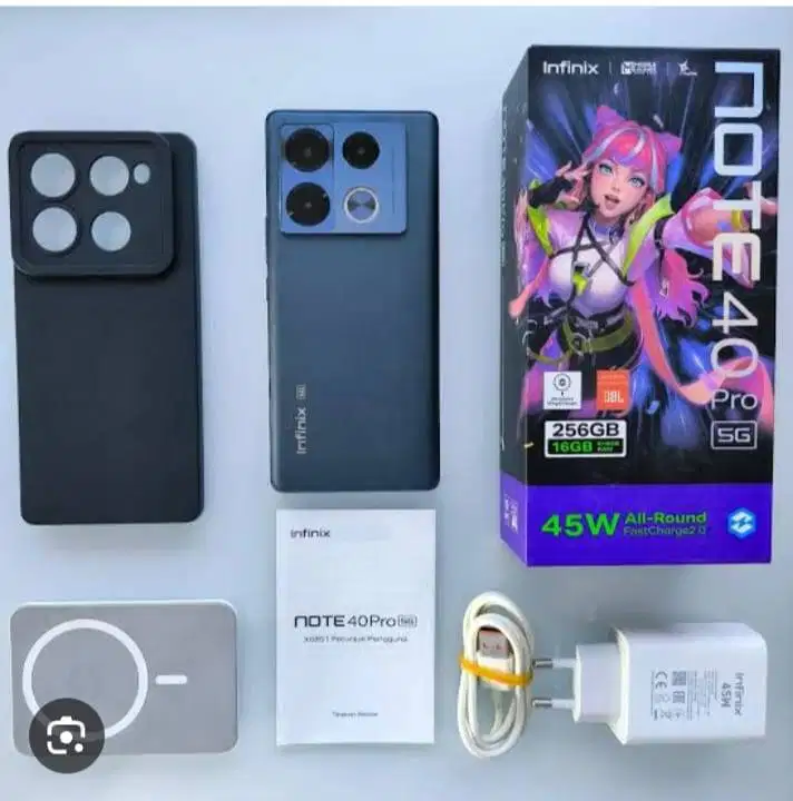 Infinix Note 40 Pro 5G (8/256GB) – Hitam