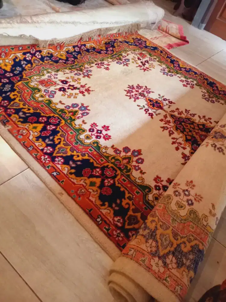 Karpet iran handmade persian wool asli 275x185 cm