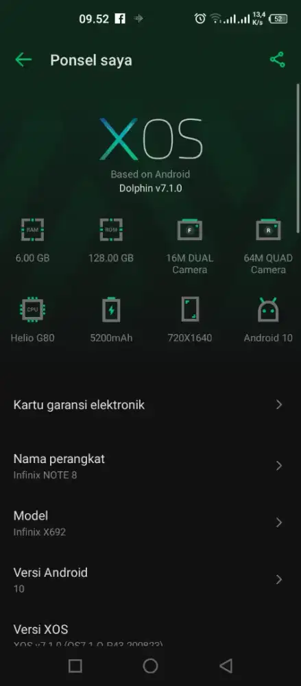 Infinix note 8 6/128