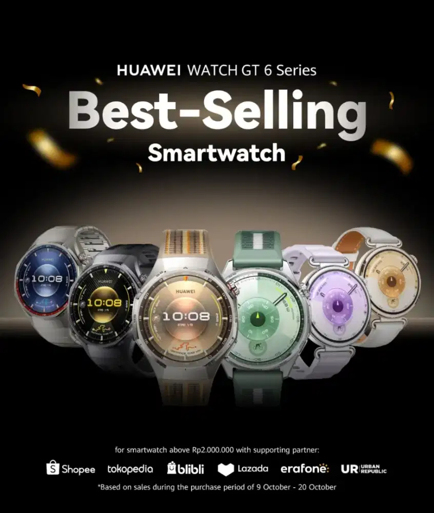 Promo‼️Dapatkan benefit Huawei watch GT6 series up to 2 jtan