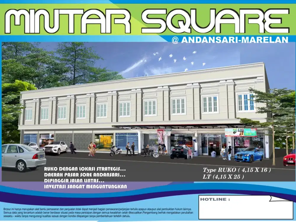 SISA 2 UNIT RUKO PASAR ANDANSARI MARELAN SAMPING INDOMARET