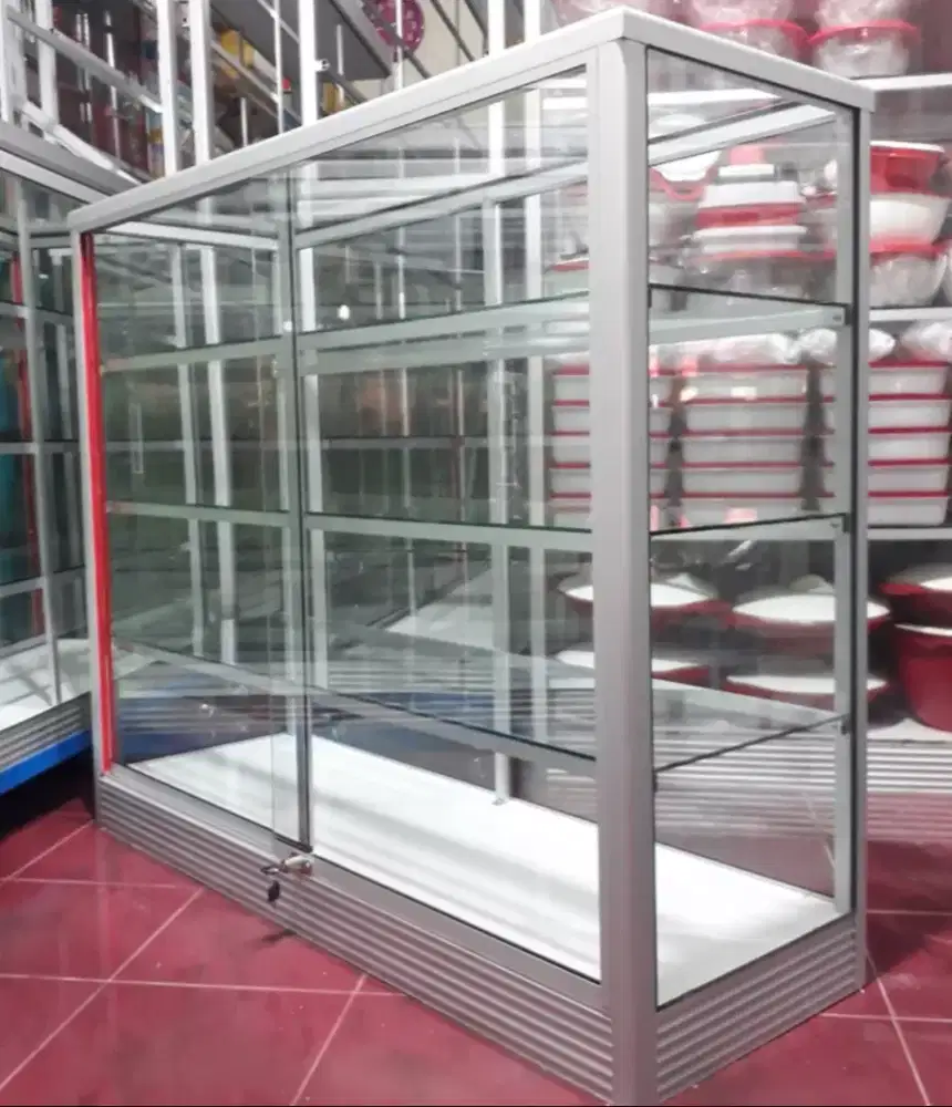 Etalase Panjang 1,2Mx1M Kondisi BaruEtalase Panjang 1,2Mx1M Siap Kirim