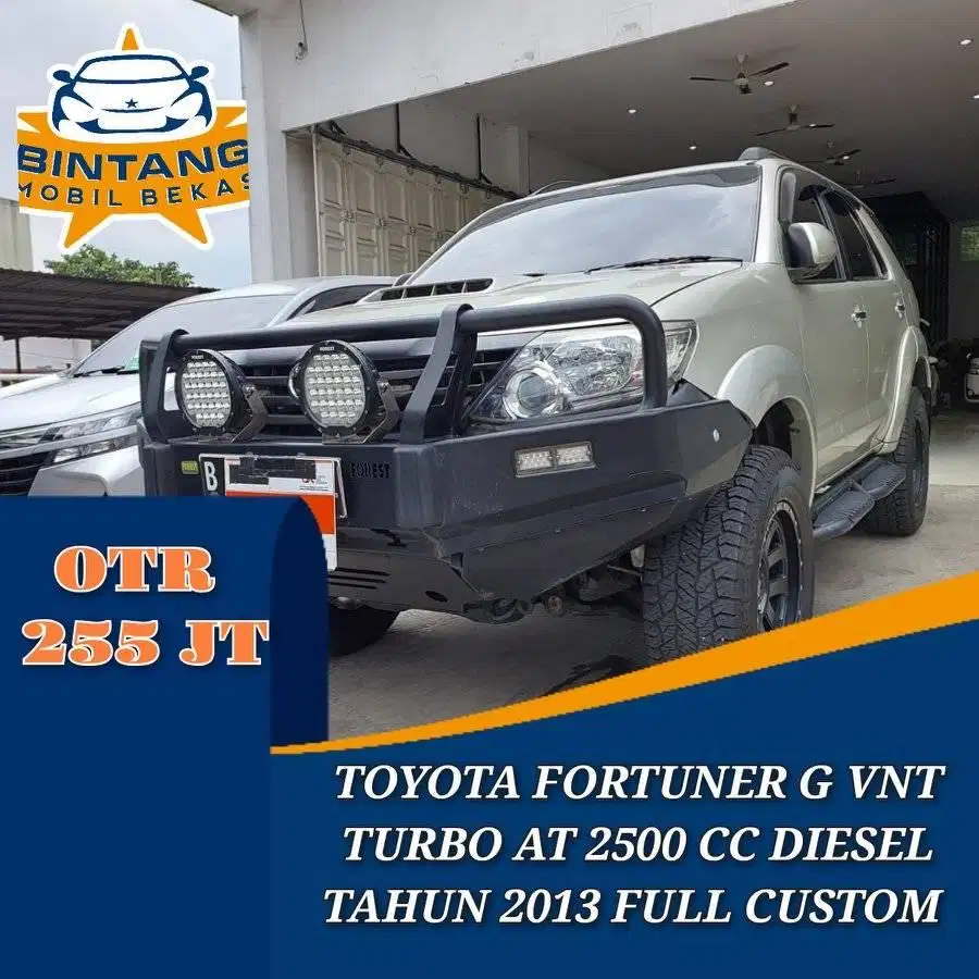 TOYOTA FORTUNER G VNT TURBO 2.5 AT MATIC DIESEL TAHUN 2013 FULL CUSTOM