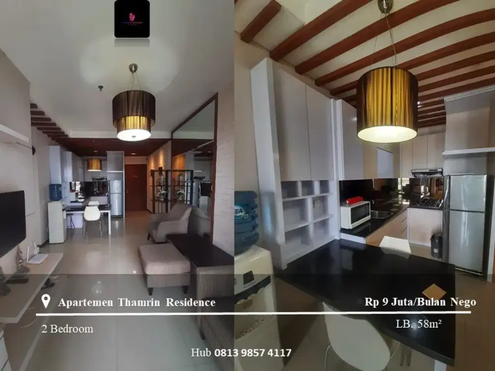 Disewakan Apartement Thamrin Residence Mid Floor 2BR FF