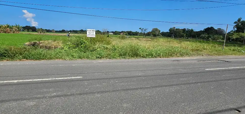 Di jual tanah pinggir jalan poros