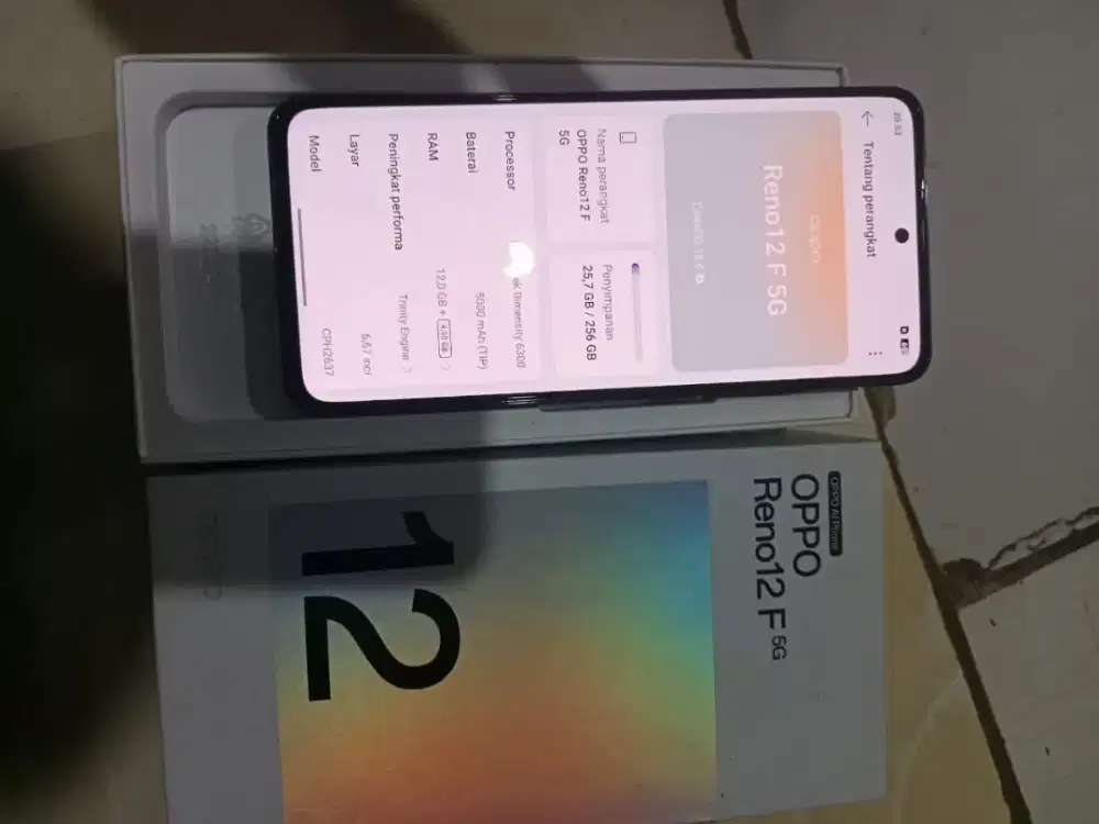 Reno 12f 5G ram 12/256 fulset nominus