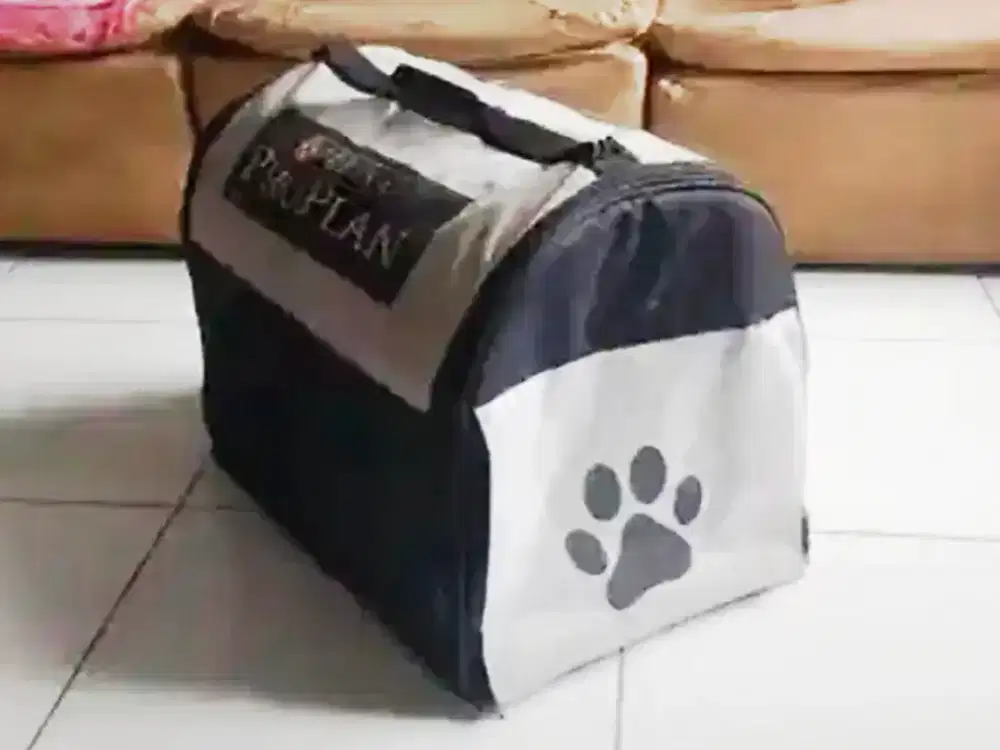 TRAVEL BAG Kucing / Anjing, Ex PROPLAN Tebal Bgt, 2 Pintu