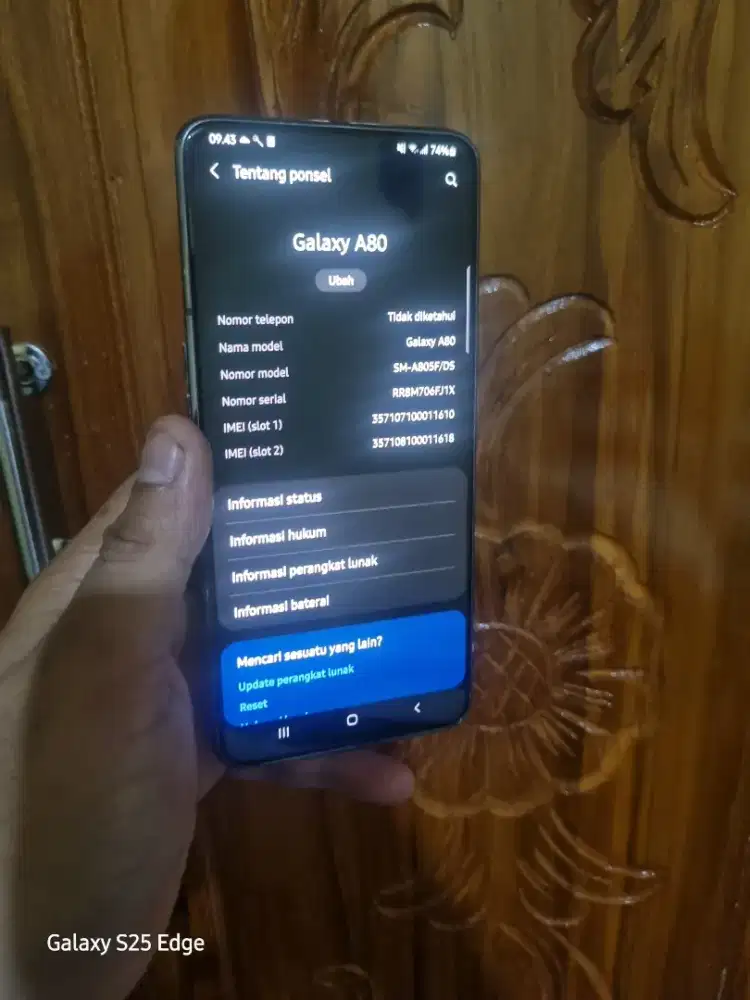 Samsung A80 NFC 8/128 Flip Camera.
Ori pabrik Sein