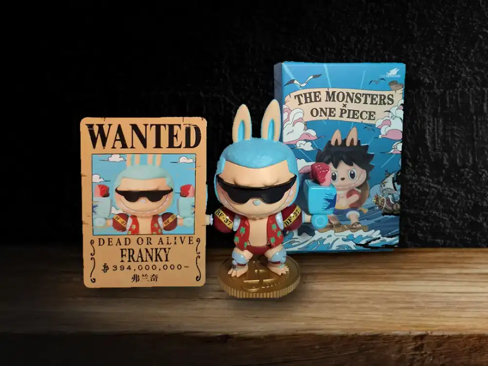 Action Figure Onepiece Franky Pop Mart Labubu The Monster