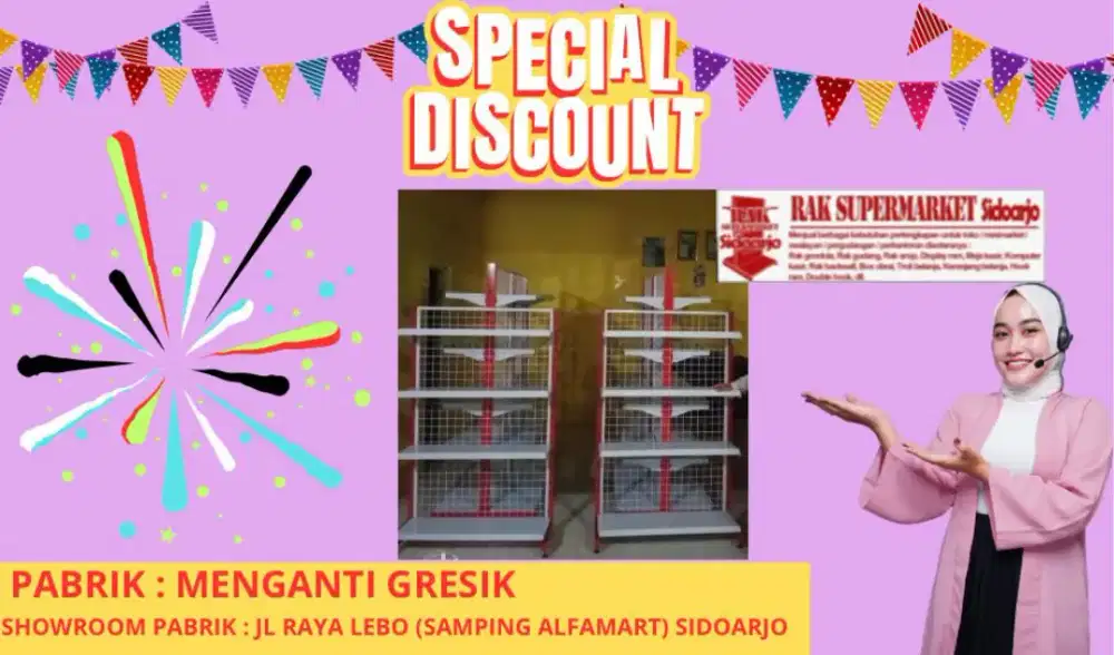 Rak minimarket gondrola