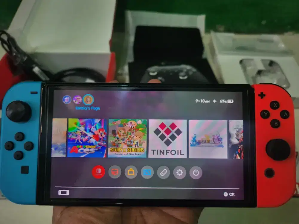 Dijual Nintendo Switch Oled 512GB Fullset Mulus Include Games (Ce)eFWe