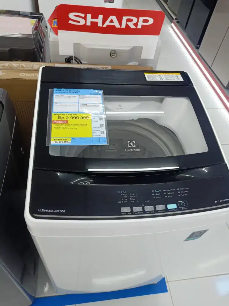 Mesin cuci sharp 1tabung