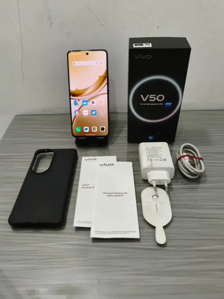 Vivo V50 5G ram 12g normal mulus lengkap masih garansi