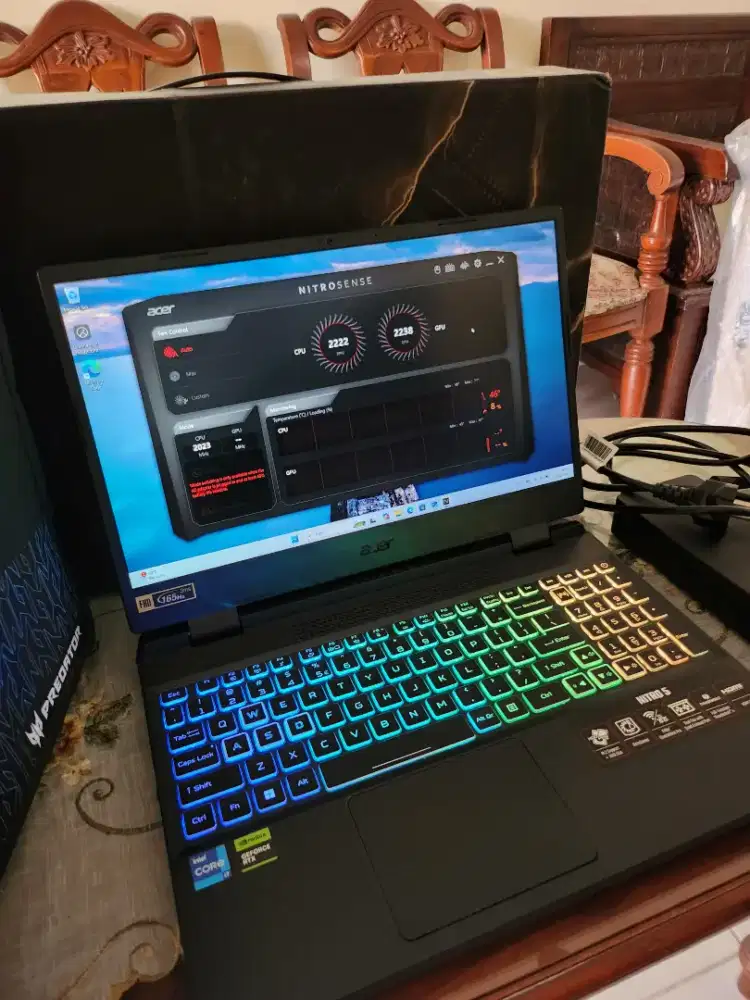 Acer Nitro 5 Full Garansi Full Set Like New