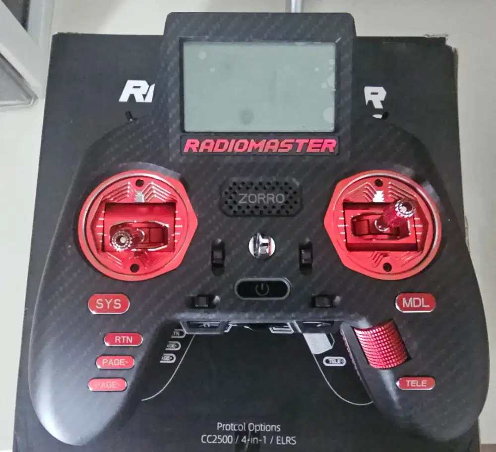 RadioMaster Zorro Max Carbon Black/Red AG01 Gimbals