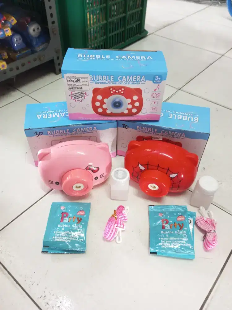 Mainan anak bubble camera baterai