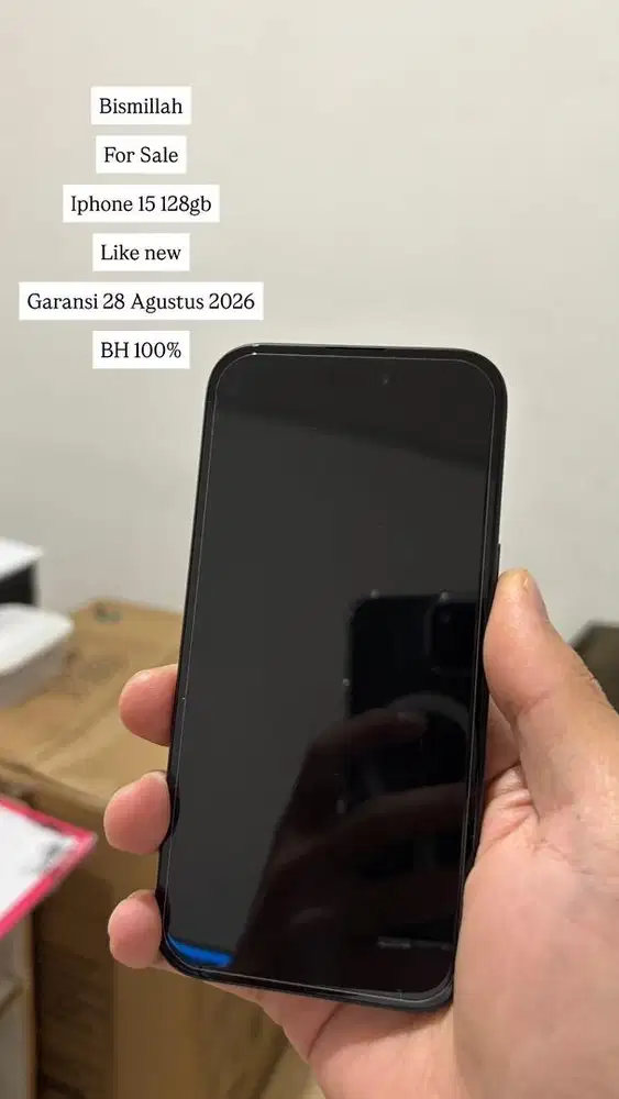 Iphone 15 128gb 128 giga black hitam