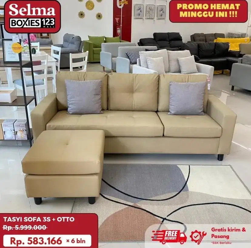 Tasyi sofa L kulit