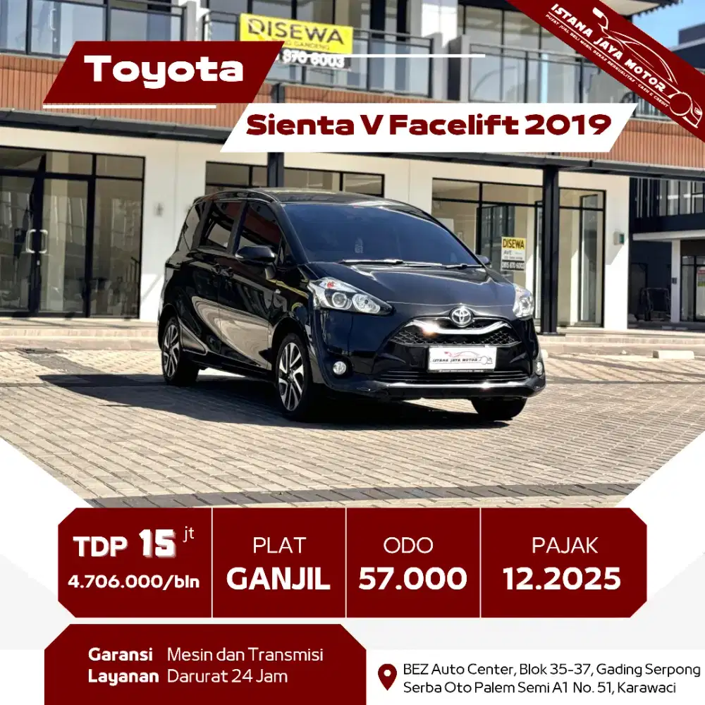 [TDP 15JT] TOYOTA SIENTA 1.5 V FACELIFT 2019