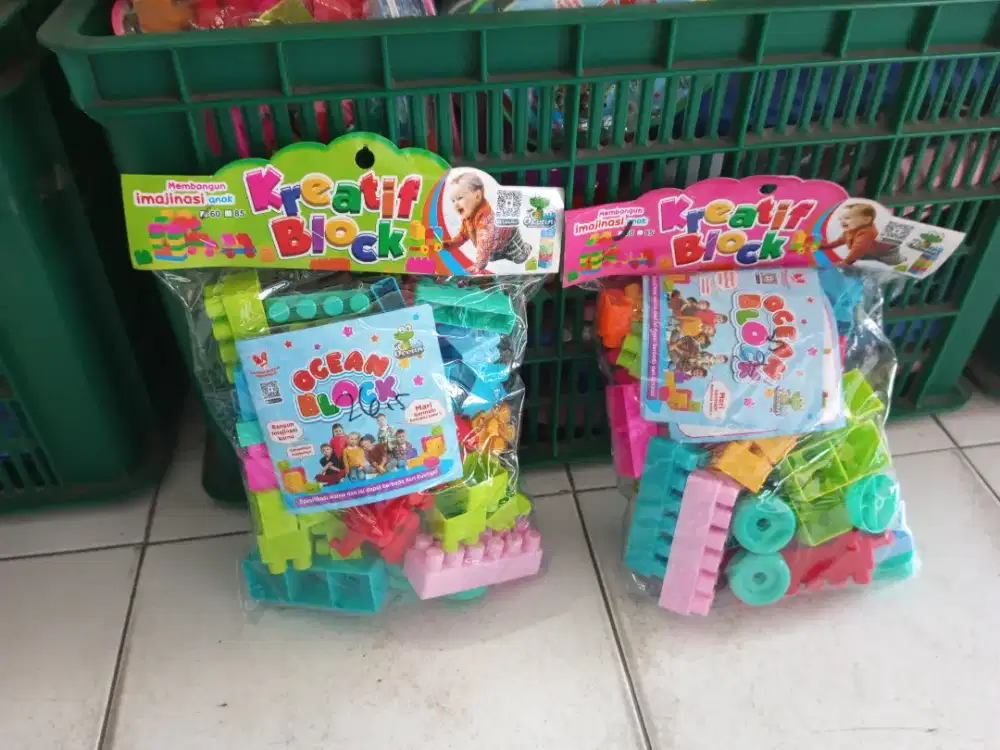 Mainan anak Lego block kreatif 60pcs