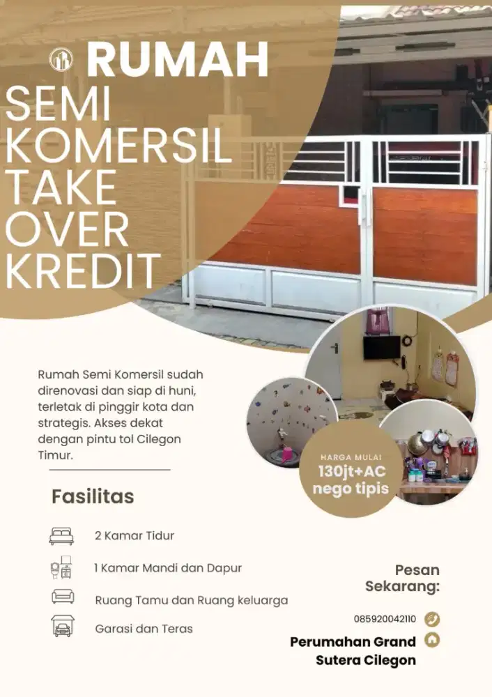 Take over kredit rumah semi komersil (non subsidi)