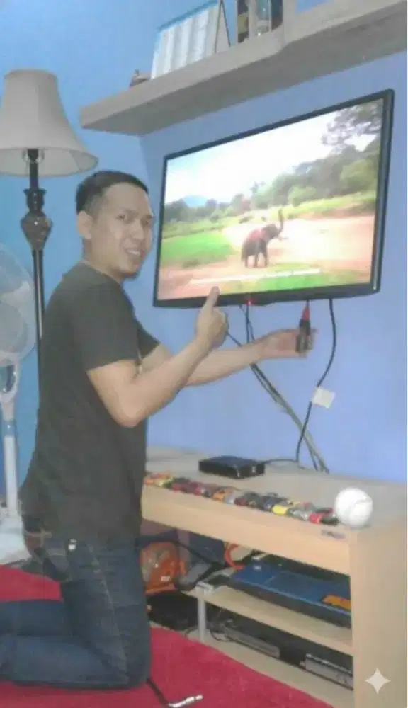 pasang & jual bracket buat gantungan tv led lcd di tembok rapih nyaman