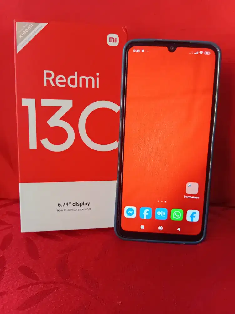 Xiaomi redmi 13c Nfv ram 6gb +4/128gb lengkap mulus segel bonus