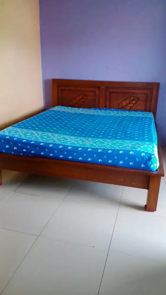Tempat Tidur Kayu Jati king size