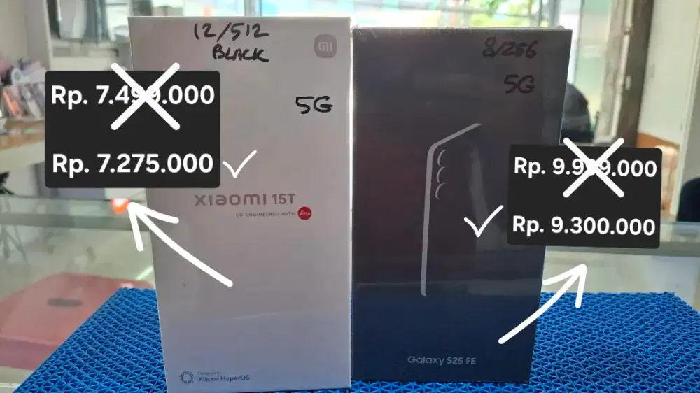 NEW SAMSUNG S25 FE & XIAOMI 15T. SEGEL GARANSI RESMI. PROMO SPESIAL