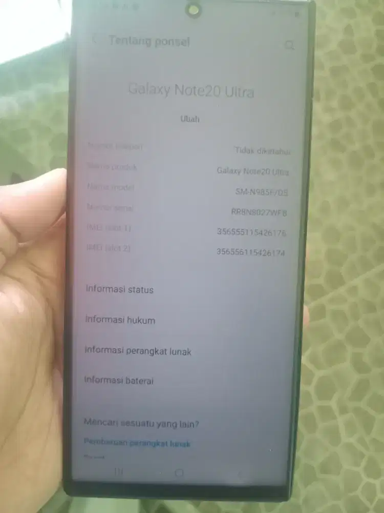 Hp batangan samsung galaxy note ultra 20