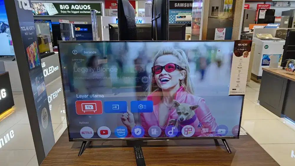 TCL LED GOOGLE TV 4K 43INCH