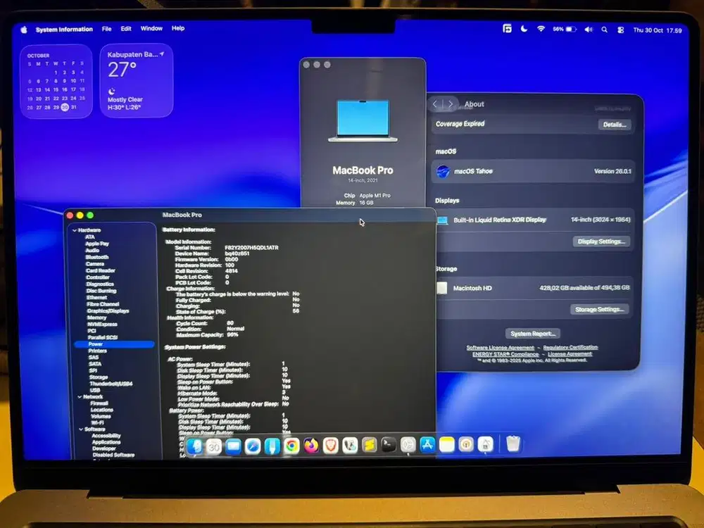 Macbook Pro M1 Pro 14 inch 16/512