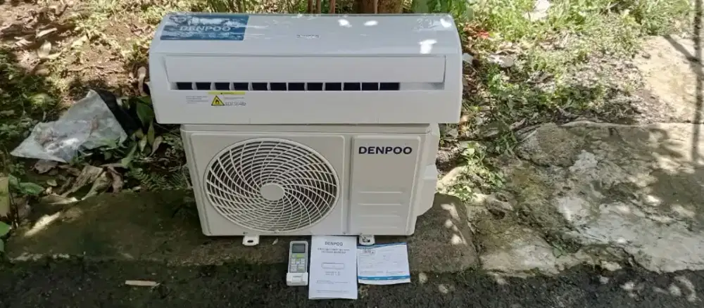 AC 1/2 PK denpo like new masih ada grnsi dari pabrik Kartu garansi on