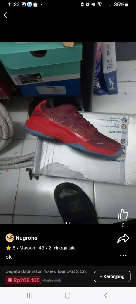 Yonex tour skill 2 Maroon 43