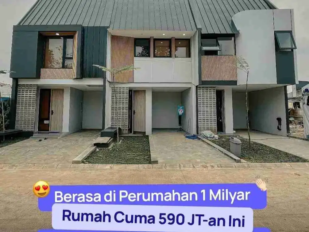 DIJUAL RUMAH DENGAN FASILITAS KOLAM RENANG & 9 FASILITAS LAINNYA HANYA 5 MENIT KE PINTU TOL LIMO NEMPEL KE JAKSEL! 3 KAMAR TIDUR DAN 2 KAMAR MANDI HARGA MULAI 600 JUTAAN