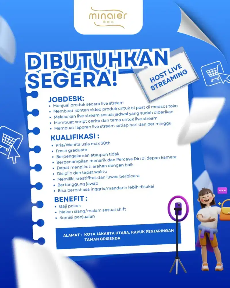 D BUTUHKAN HOST LIVE STREAMING