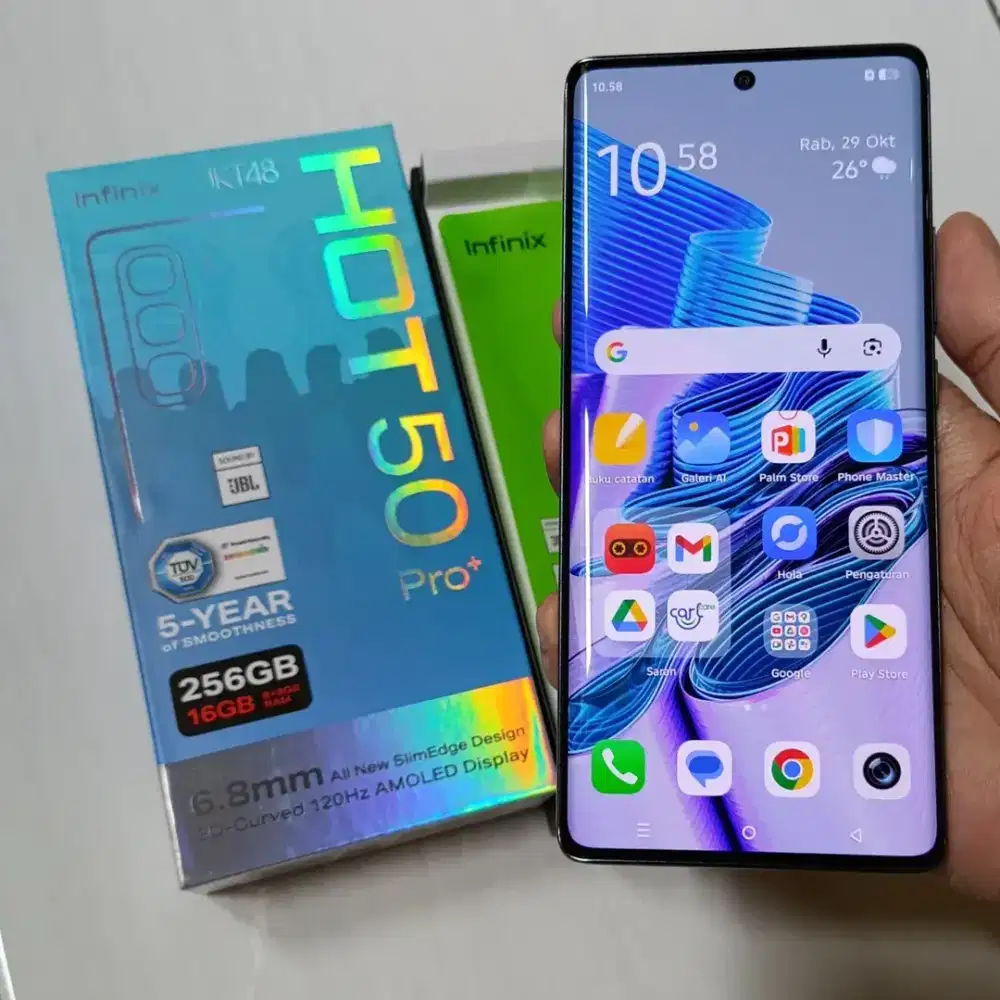 iNFiNiX HOT 50 PRO Plus AMOLED EDGE [8GB/256GB] lengkap Garansi