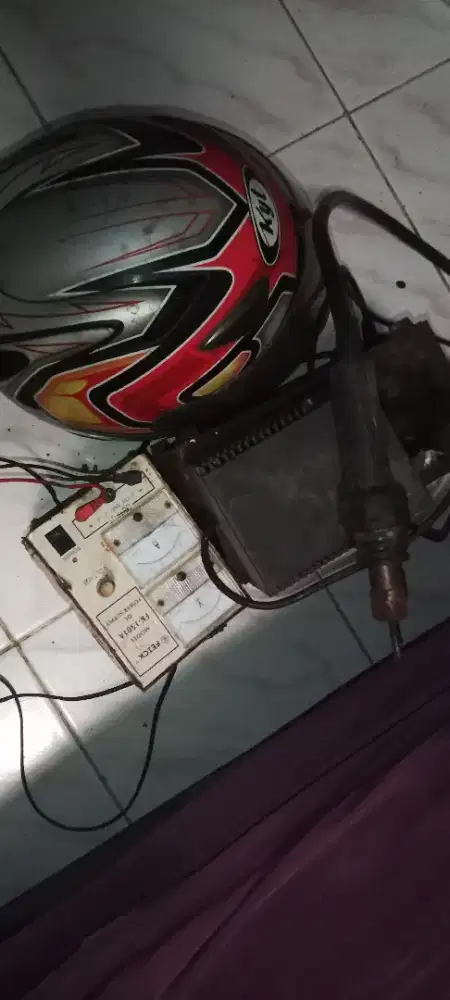 Helm, blower, power supply