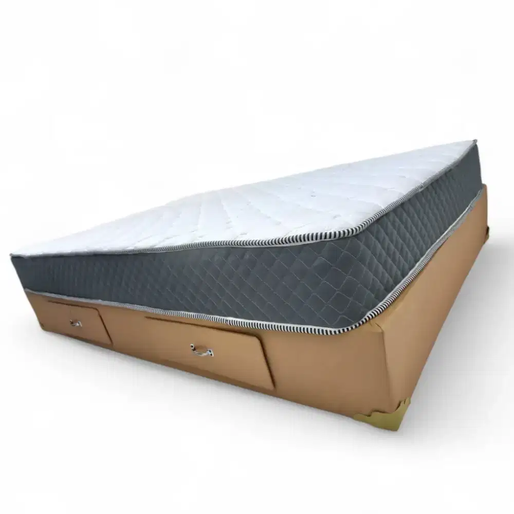 Paket Hemat Kasur & Dipan 140x200 – Ada Laci Penyimpanan!